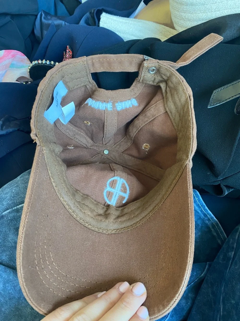 Anine Bing  Brown Logo Baseball Cap - Picture 3 of 4